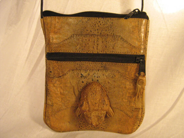 Cane Toad Shoulder Bag - Rectangular with Toad Head
