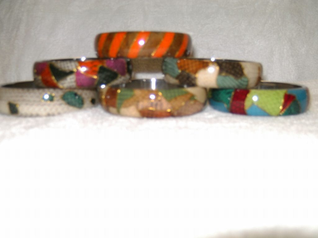 Snake Skin Bangles (Thick - 19mm)