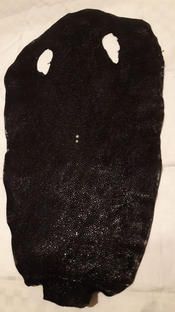 Stingray Skin - Black with Dots