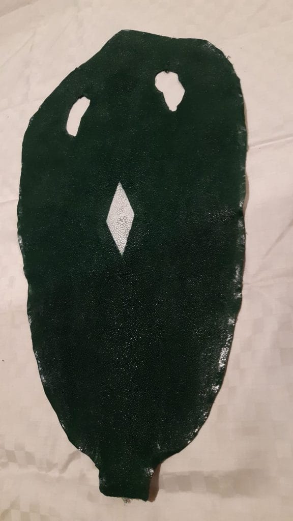 Stingray Skin - Green with Diamond