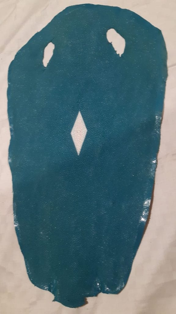 Stingray Skin - Light Blue with Diamond
