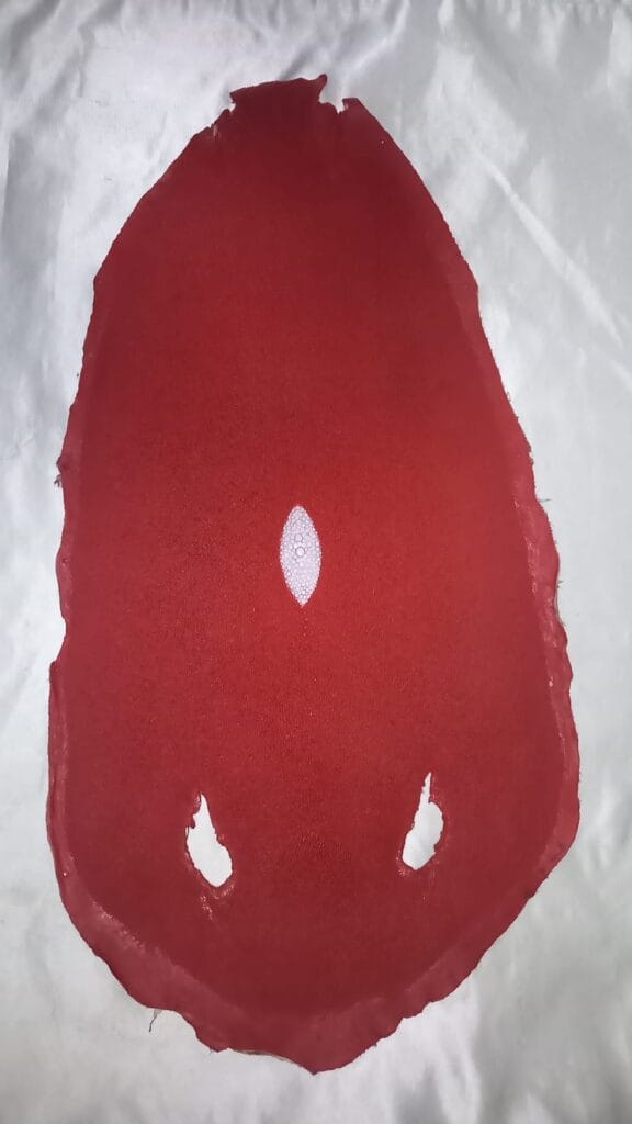Stingray Skin Fire Red with Eye